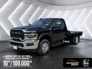 2026 RAM 3500 Chassis Cab Tradesman Steel Flatbed with Rear Skirt