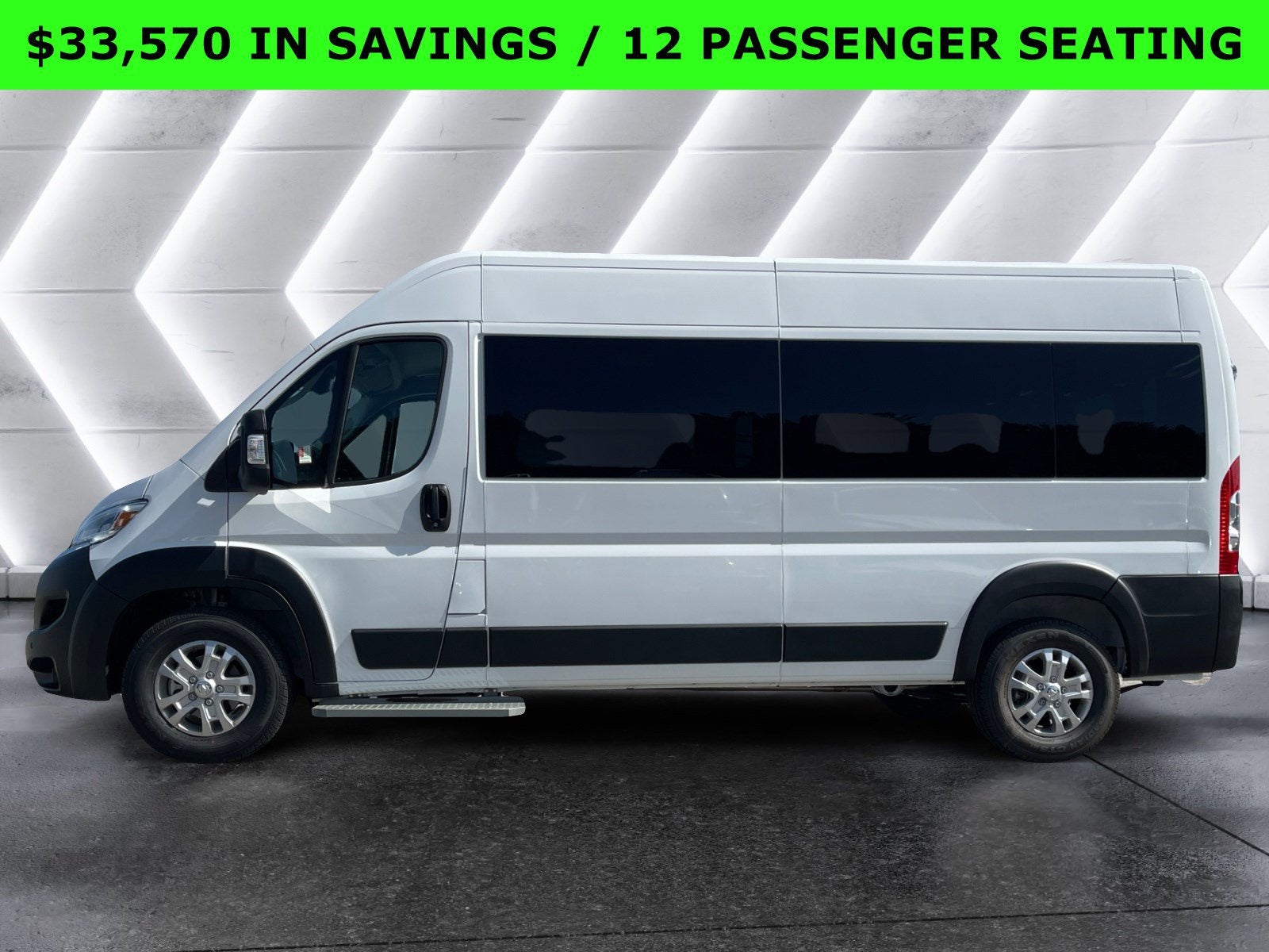 2024 RAM ProMaster Window Van High Roof 12 PASSENGER SEATING
