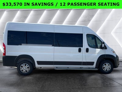 2024 RAM ProMaster Window Van High Roof 12 PASSENGER SEATING