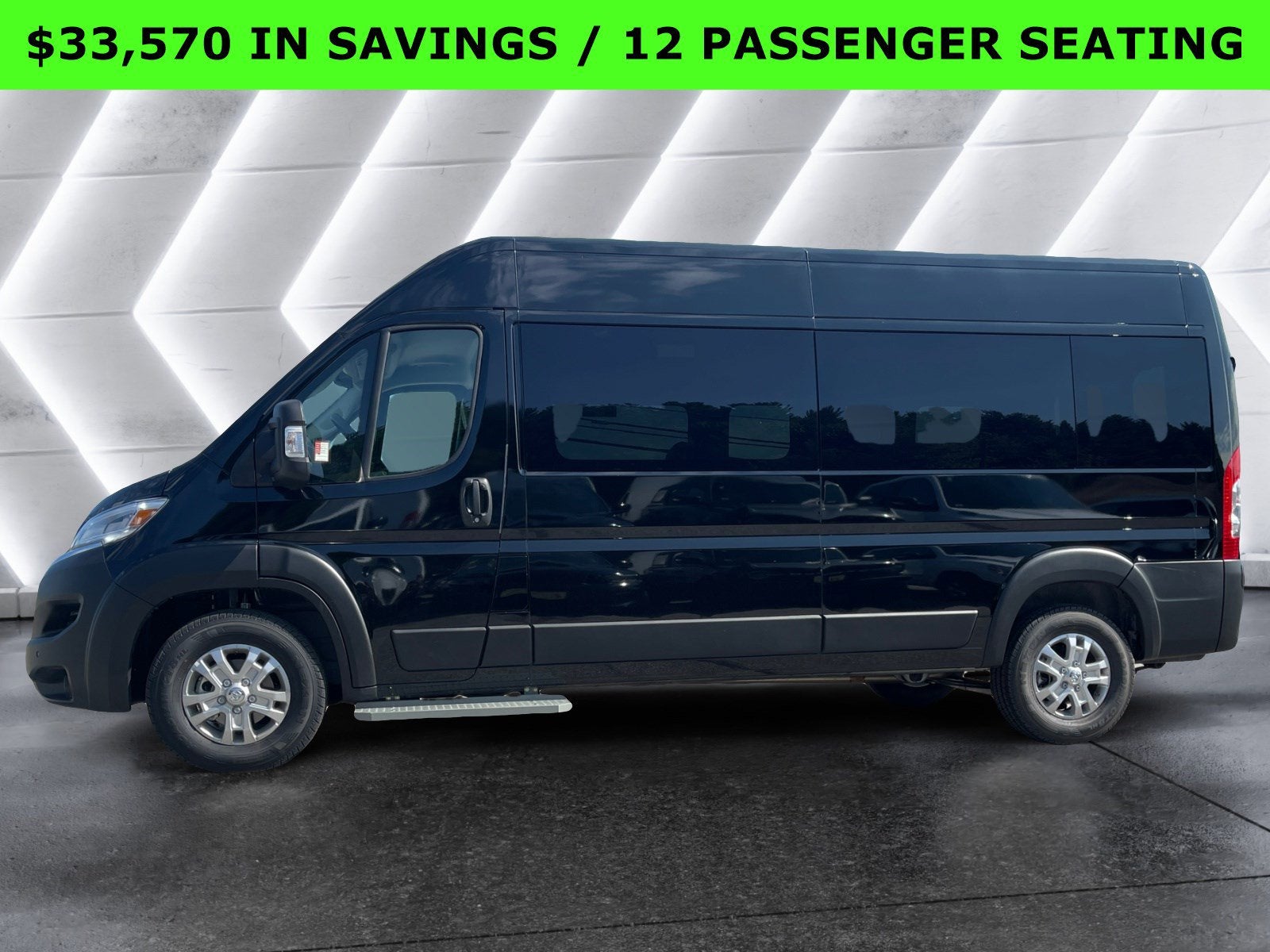 2024 RAM ProMaster Window Van High Roof 12 PASSENGER SEATING