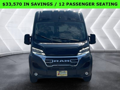 2024 RAM ProMaster Window Van High Roof 12 PASSENGER SEATING