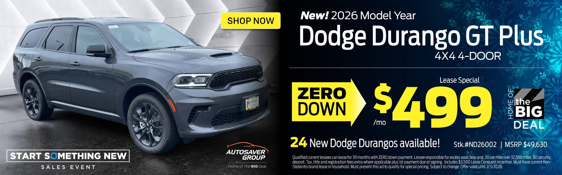 SHOP NEW DURANGO NEAR DERBY, VT