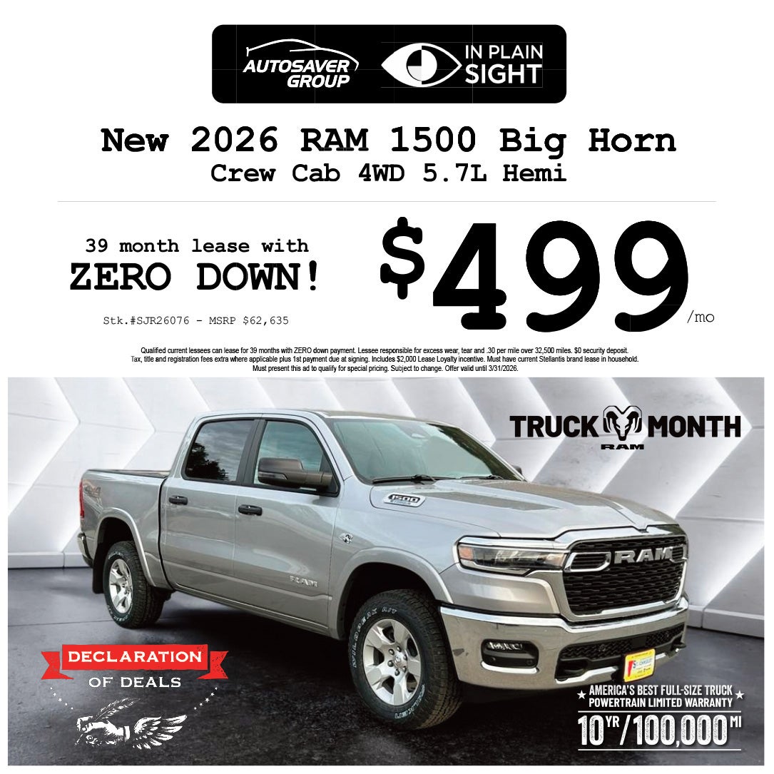 SHOP NEW RAM TRUCKS NEAR DERBY, VT